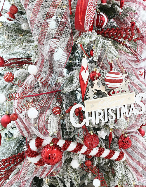 Load image into Gallery viewer, Sea Team Christmas Tree Branches Ornaments Twigs 15-Inch Champagne White 6-Pack
