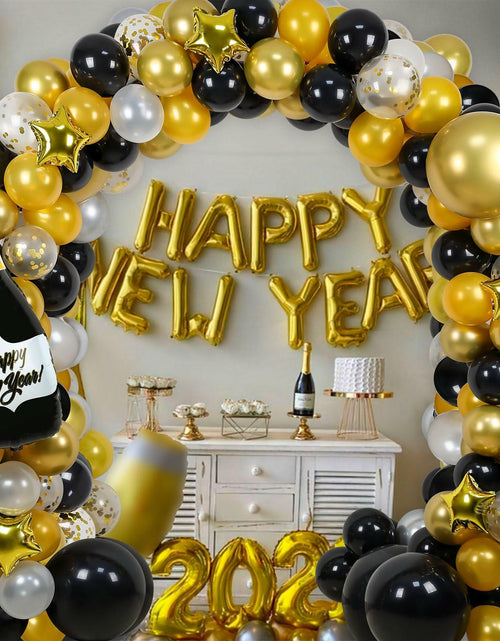 Load image into Gallery viewer, Happy New Year Balloon Arch Garland Kit 2025 Party Supplies Decorations
