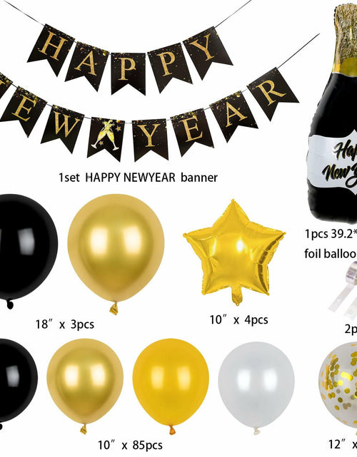 Load image into Gallery viewer, Happy New Year Balloon Arch Garland Kit 2025 Party Supplies Decorations
