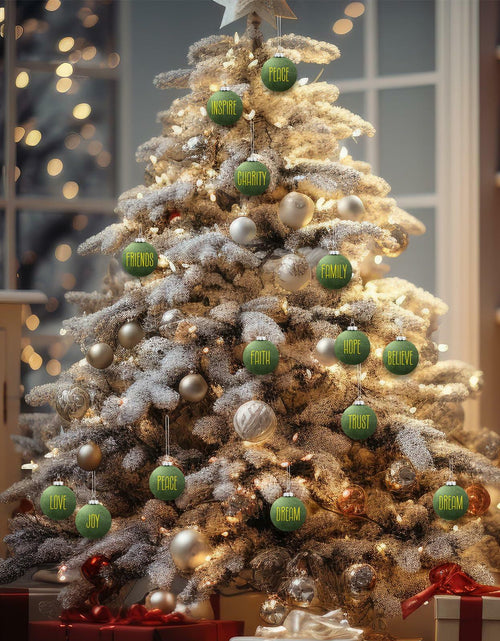 Load image into Gallery viewer, HyDren Velvet Easter Balls 2.36in Flocked Green Ornaments 12 Pcs
