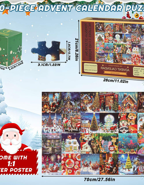 Load image into Gallery viewer, Sibosen 2024 Polar Christmas 1008pc Puzzle Advent Calendar Style-01
