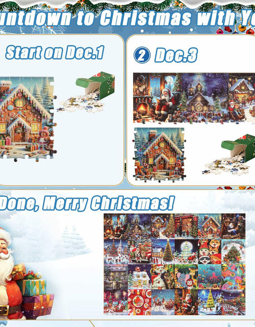 Load image into Gallery viewer, Sibosen 2024 Polar Christmas 1008pc Puzzle Advent Calendar Style-01
