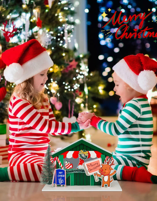 Load image into Gallery viewer, [Like New] Zqoyn LED Christmas Village House Decor Set Deer Indoor Table Decor
