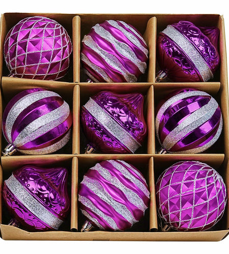 [Like New] Dohance Christmas Ornaments Set 9ct Tree Decoration Balls Holiday Decor