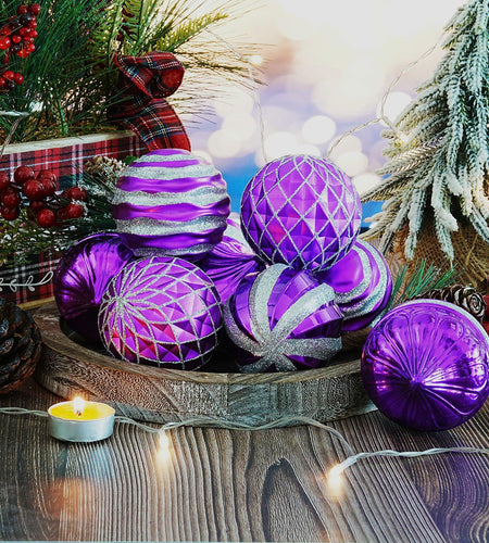 [Like New] Dohance Christmas Ornaments Set 9ct Tree Decoration Balls Holiday Decor