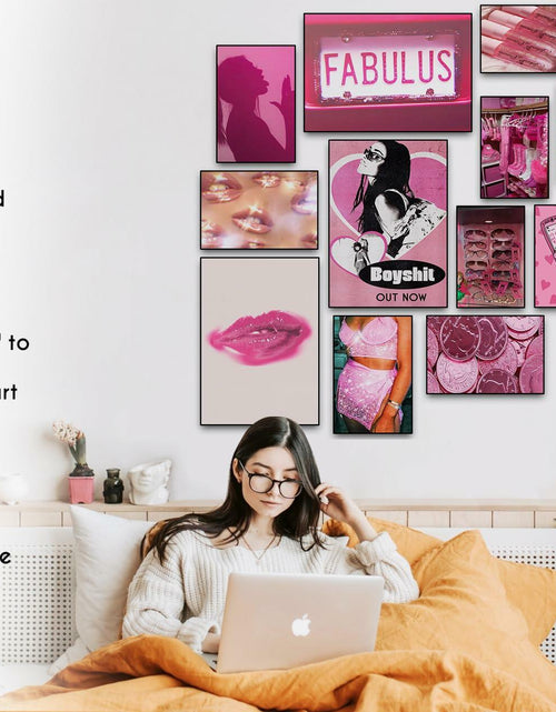 Load image into Gallery viewer, Lucky Numen Y2K Pink Posters 12PCS Teen Girls Bedroom Room Decor Unframed
