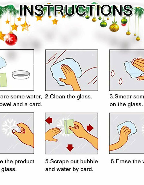 Load image into Gallery viewer, Christmas Window Clings Milky Snowflakes Xmas Stickers 160pcs Winter Decor

