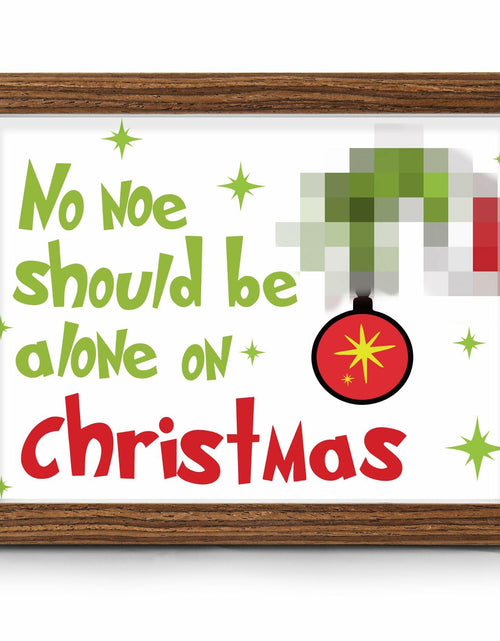 Load image into Gallery viewer, HitToys Christmas Photo Frame 6x8 Wood Sign White Xmas Wall Decor
