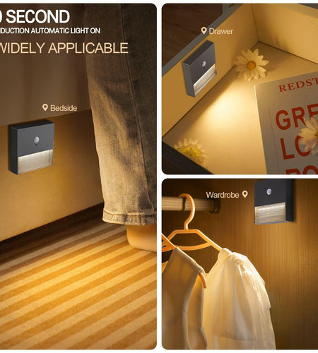 [Like New] Rechargeable Motion Sensor Night Light Warm White Adjustable Brightness 1 Pack