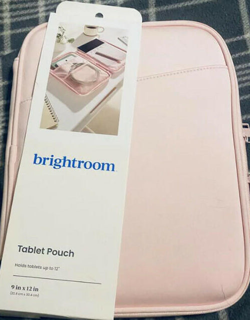 Load image into Gallery viewer, [Like New] Brightroom Zip Tablet Pouch Laptop Bag Blush Pink 12in x 9.25in
