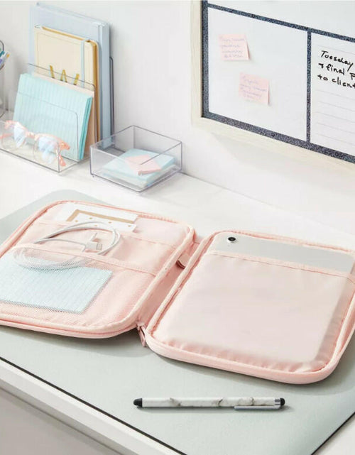 Load image into Gallery viewer, [Like New] Brightroom Zip Tablet Pouch Laptop Bag Blush Pink 12in x 9.25in
