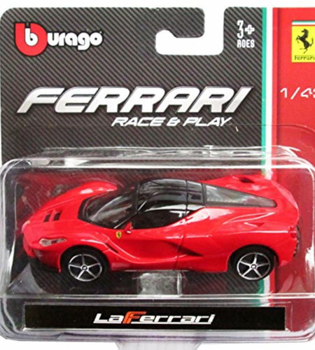 Bburago 1:43 LaFerrari Race & Play Diecast Model Car Police Theme Metal/Plastic