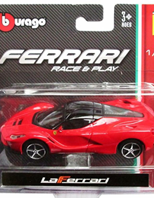 Load image into Gallery viewer, Bburago 1:43 LaFerrari Race &amp; Play Diecast Model Car Police Theme Metal/Plastic
