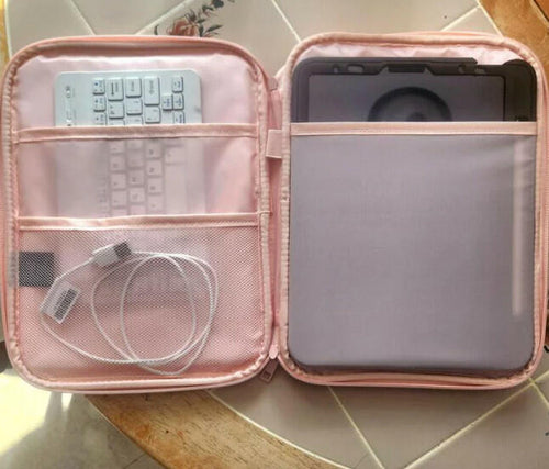 Load image into Gallery viewer, [Like New] Brightroom Zip Tablet Pouch Laptop Bag Blush Pink 12in x 9.25in
