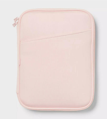 [Like New] Brightroom Zip Tablet Pouch Laptop Bag Blush Pink 12in x 9.25in