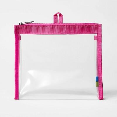 Load image into Gallery viewer, Open Story Clear Toiletry Bag Magenta
