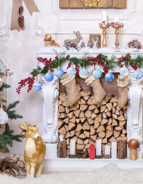 Load image into Gallery viewer, HOWAF 36pcs Wooden Snowflake Ball Ornaments Xmas Tree Decorations
