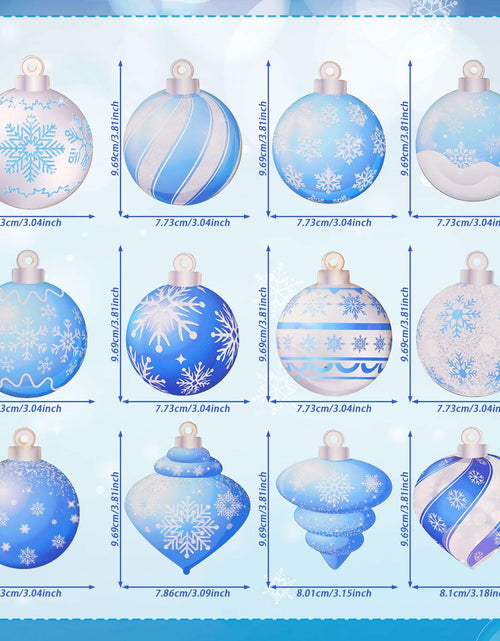Load image into Gallery viewer, HOWAF 36pcs Wooden Snowflake Ball Ornaments Xmas Tree Decorations
