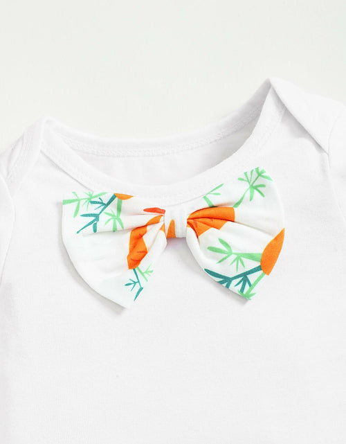 Load image into Gallery viewer, FoWear Baby Boy Easter Outfit Romper &amp; Carrot Print Pants 4PCS Size 3-6M
