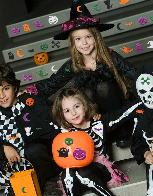 Load image into Gallery viewer, Fancy Land Halloween Foam Glitter Stickers 500 Pcs Sparkly Craft Supplies
