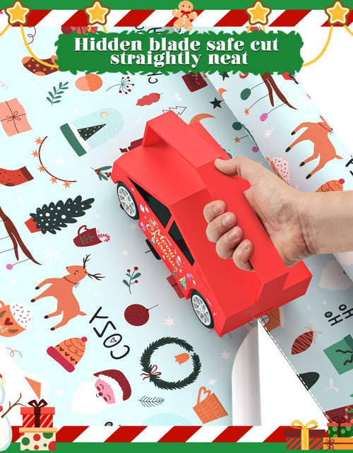 Load image into Gallery viewer, Gift Wrapping Paper Cutter Sliding with 5 Replaceable Blades Holiday Tool

