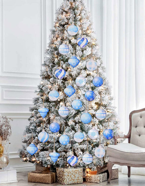 Load image into Gallery viewer, HOWAF 36pcs Wooden Snowflake Ball Ornaments Xmas Tree Decorations
