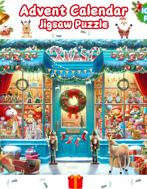 Load image into Gallery viewer, XMAS SHOP Advent Calendar Puzzle 1008 Pieces 24 Parts Christmas 2025
