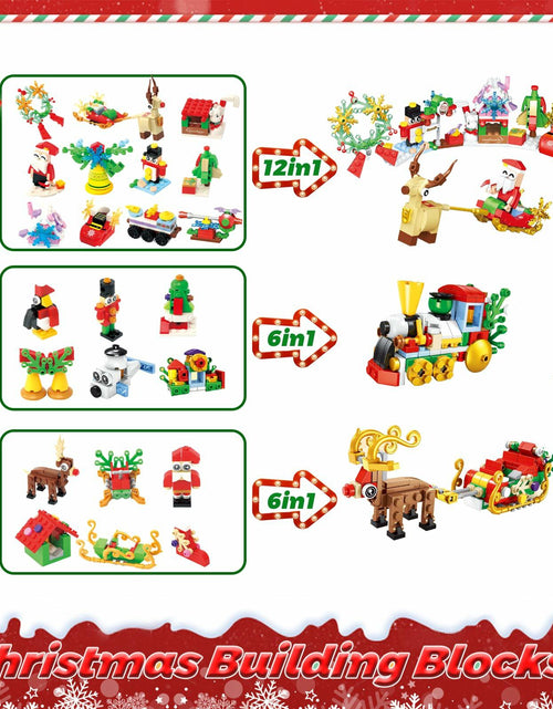 Load image into Gallery viewer, Advent Calendar 2024 Building Blocks Set 12-in-1 Countdown to Christmas
