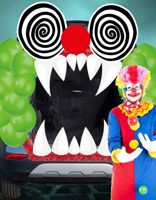 Load image into Gallery viewer, Halloween Trunk Or Treat Car Decorations Kit Clown Stickers Door Archway
