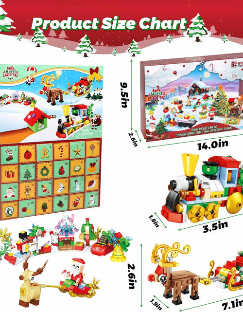 Load image into Gallery viewer, Advent Calendar 2024 Building Blocks Set 12-in-1 Countdown to Christmas
