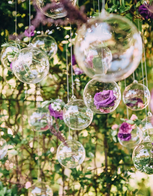 Load image into Gallery viewer, [Like New] Ranchbtn Clear Plastic Fillable Ornaments 25 Pcs 5 Sizes Transparent DIY
