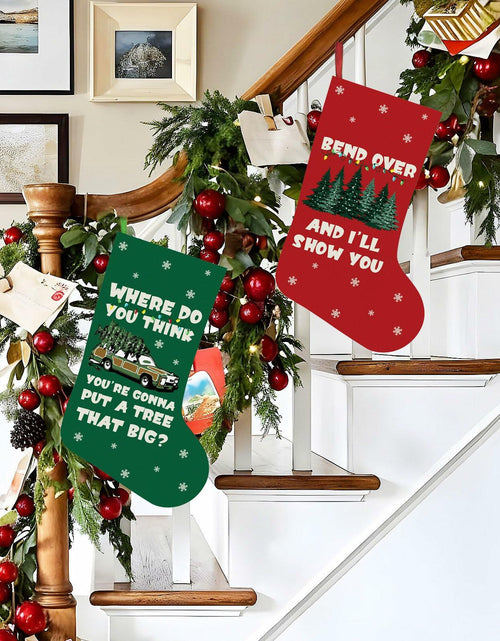 Load image into Gallery viewer, Christmas Vacation Stockings 2 Pack 16 Inch Griswold Family White

