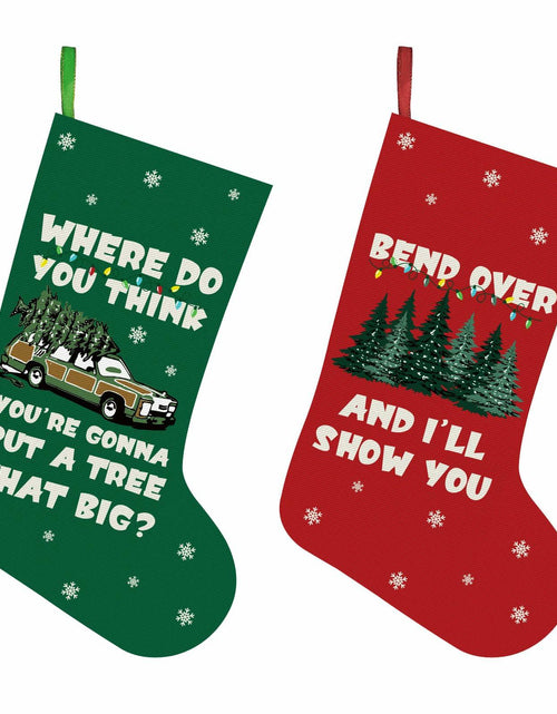 Load image into Gallery viewer, Christmas Vacation Stockings 2 Pack 16 Inch Griswold Family White
