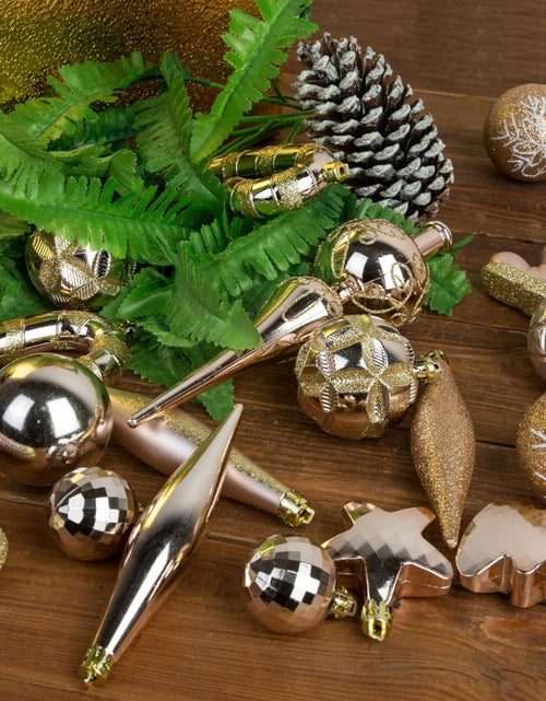 Load image into Gallery viewer, AUXO-FUN 54 Pc Christmas Ornaments Baubles Tree Decoration Champagne Gift Box
