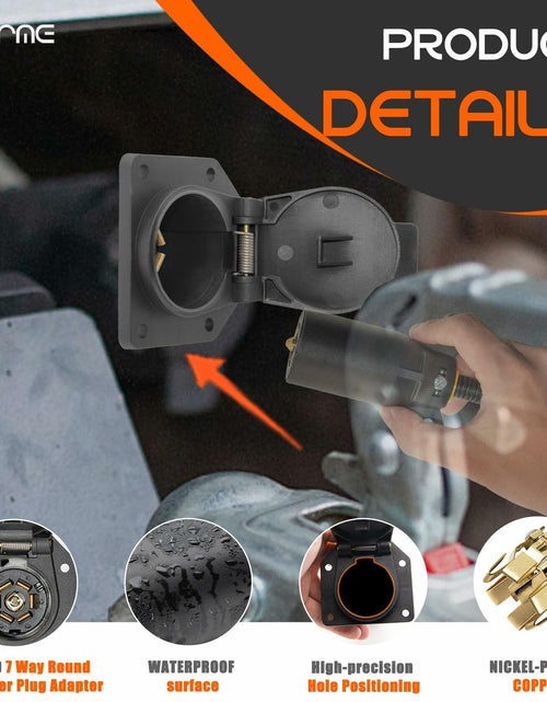 Load image into Gallery viewer, UNORME 7-Pin RV Blade Trailer Wiring Harness Connector 7-Pin
