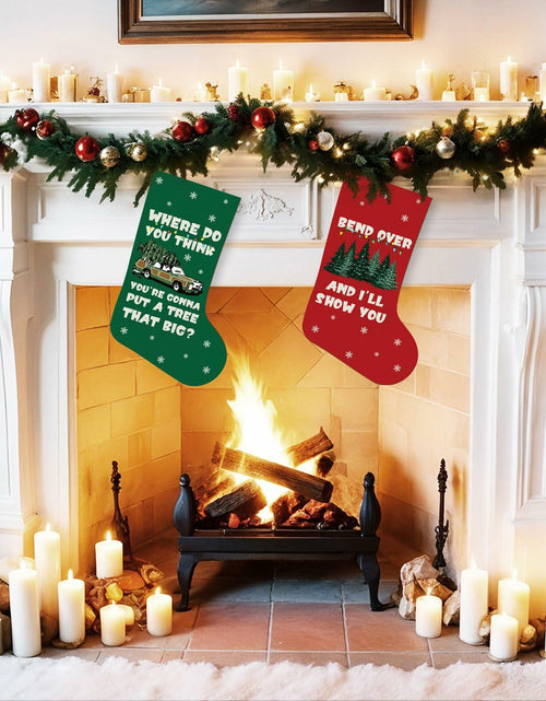 Load image into Gallery viewer, Christmas Vacation Stockings 2 Pack 16 Inch Griswold Family White
