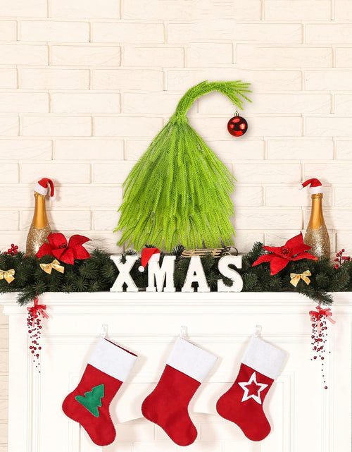 Load image into Gallery viewer, Civaner 18 Inch Lime Green Mini Artificial Christmas Tree with Red Ball

