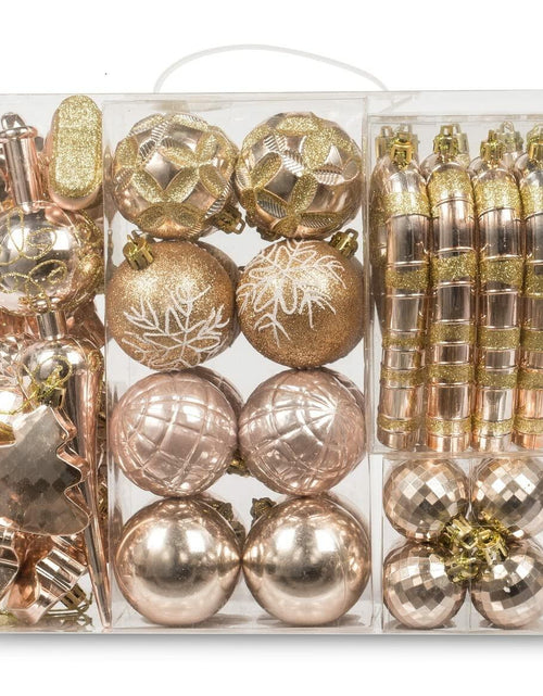 Load image into Gallery viewer, AUXO-FUN 54 Pc Christmas Ornaments Baubles Tree Decoration Champagne Gift Box
