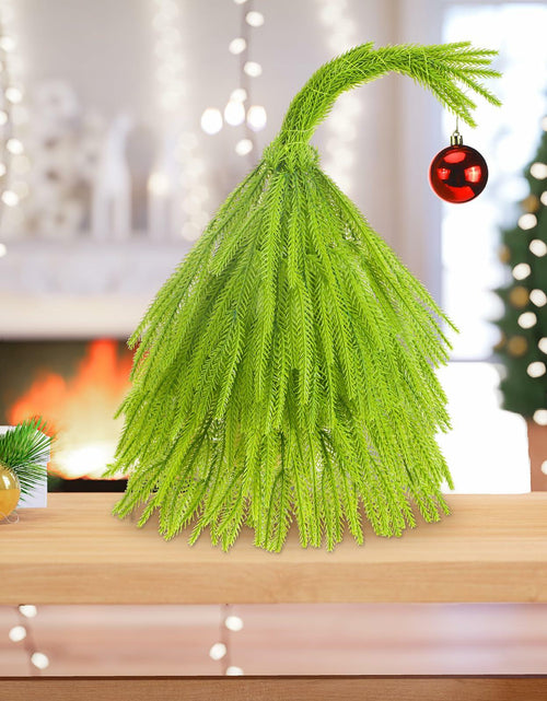 Load image into Gallery viewer, Civaner 18 Inch Lime Green Mini Artificial Christmas Tree with Red Ball
