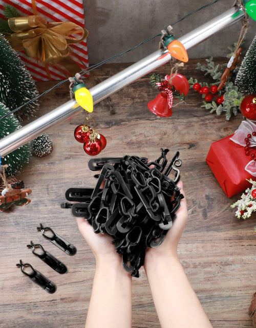 Load image into Gallery viewer, Blulu 25 Pcs Light Clips Hooks Gutter Clips for C9 C7 C6 Roof Black
