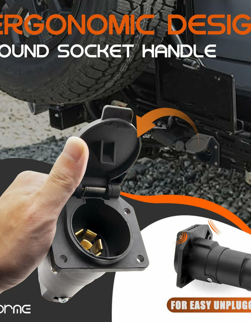 Load image into Gallery viewer, UNORME 7-Pin RV Blade Trailer Wiring Harness Connector 7-Pin
