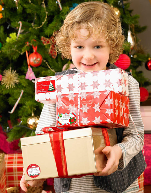 Load image into Gallery viewer, 90PC Christmas Stickers &amp; Labels DIY Gift Decoration Self Adhesive Xmas
