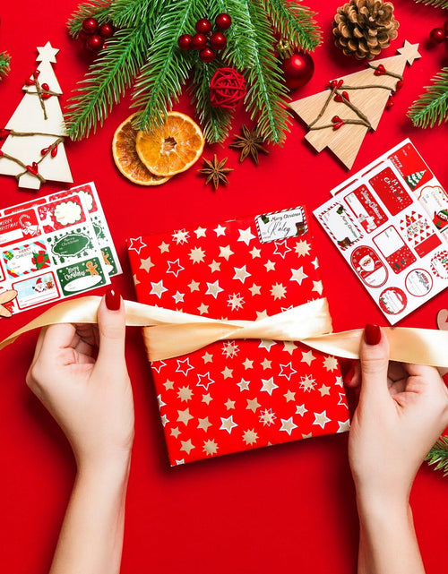 Load image into Gallery viewer, 90PC Christmas Stickers &amp; Labels DIY Gift Decoration Self Adhesive Xmas

