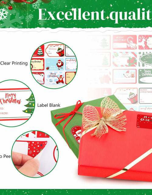 Load image into Gallery viewer, 90PC Christmas Stickers &amp; Labels DIY Gift Decoration Self Adhesive Xmas
