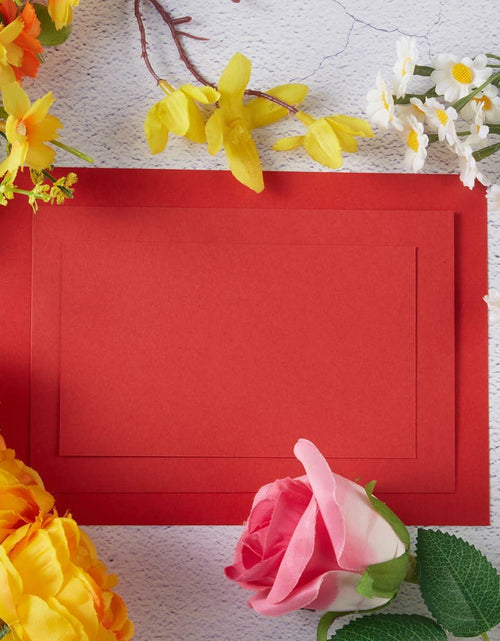 Load image into Gallery viewer, 100 Sheets Christmas Cardstock Paper 250 GSM Thick 5x7in Green Red
