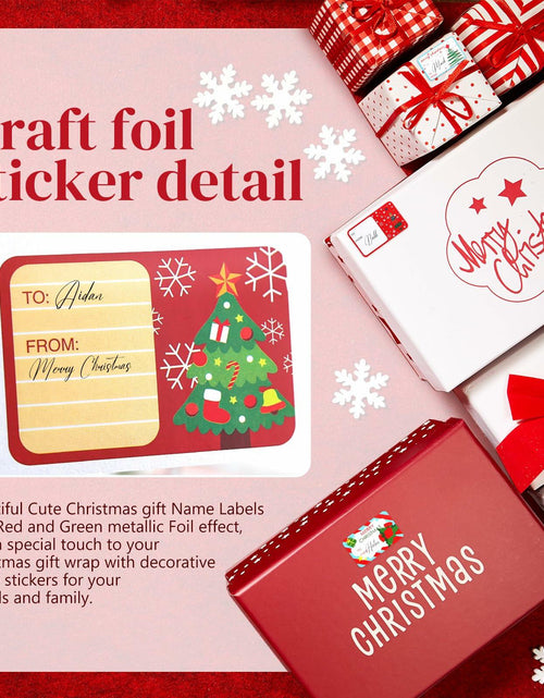Load image into Gallery viewer, 90PC Christmas Stickers &amp; Labels DIY Gift Decoration Self Adhesive Xmas
