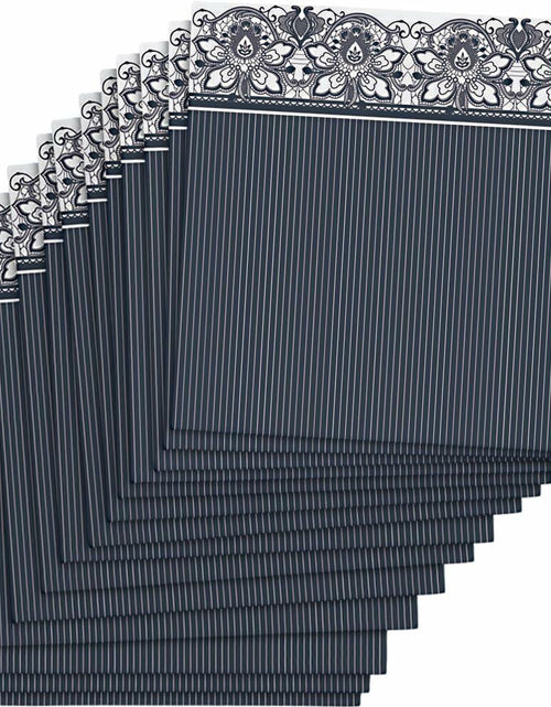 Load image into Gallery viewer, Elegant Lace Navy Paper Cocktail Napkins 5''x5'' Pack of 20 Premium
