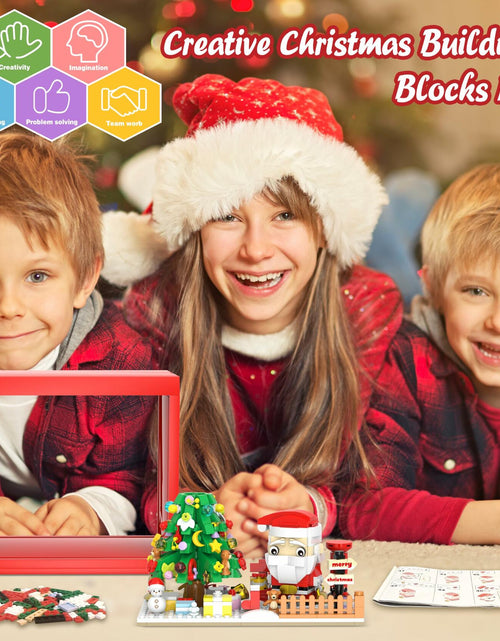 Load image into Gallery viewer, Bestbase Santa Claus Christmas Tree Building Blocks Kit 512pc LED Light
