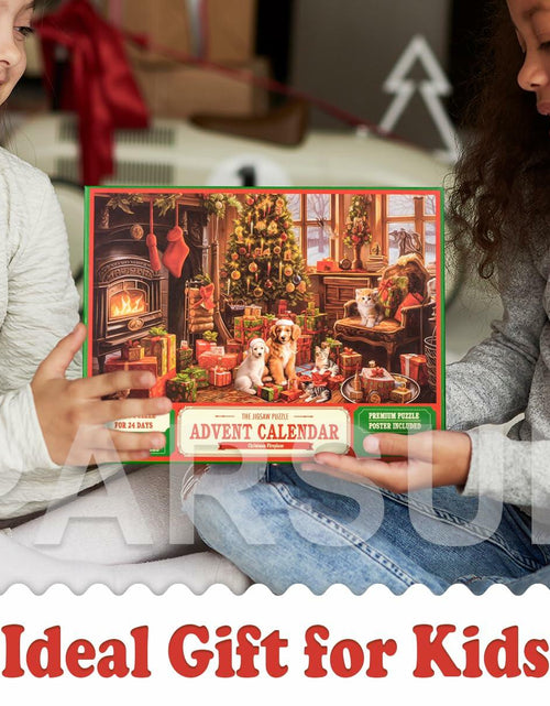 Load image into Gallery viewer, Christmas Advent Calendar 2025 Fireplace Jigsaw Puzzle 1000pc 27.6x19.7in
