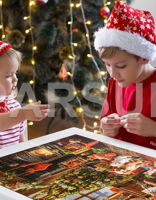 Load image into Gallery viewer, Christmas Advent Calendar 2025 Fireplace Jigsaw Puzzle 1000pc 27.6x19.7in

